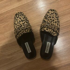 Steve Madden Riley Leopard Loafers Sz 8